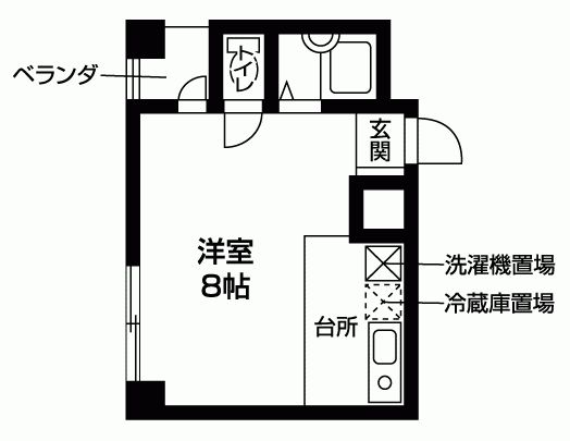 パールハイツ太秦の間取り