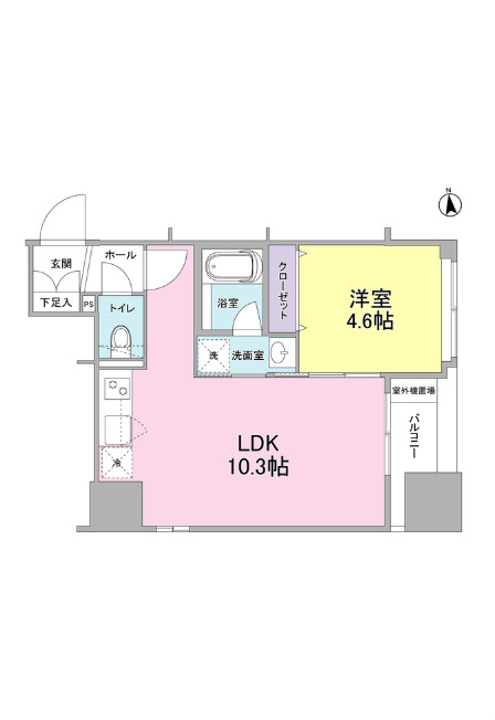 リバーレ東新宿の間取り