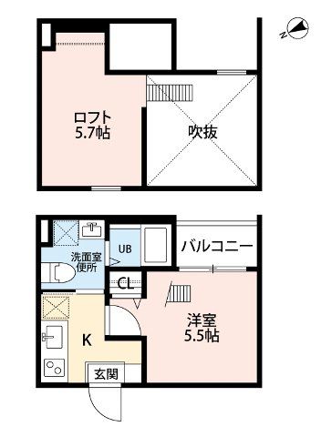 愛知県名古屋市南区鯛取通５（アパート）の賃貸物件の間取り