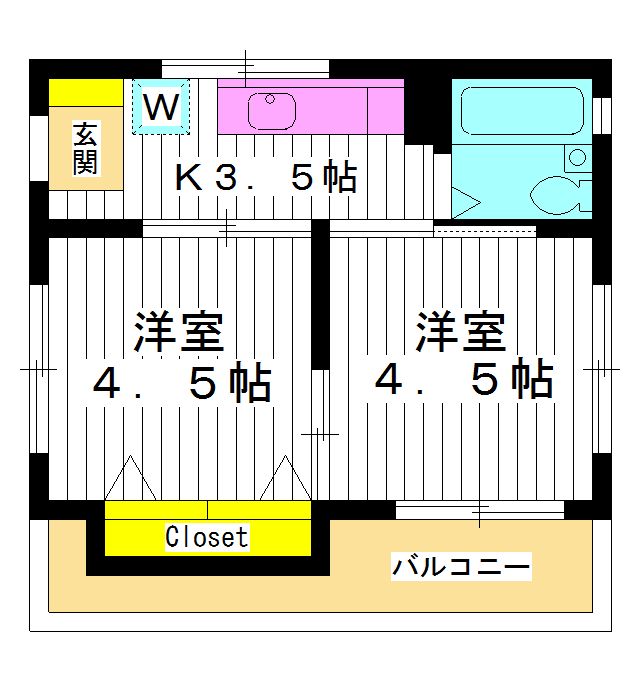 東京都練馬区豊玉中３（マンション）の賃貸物件の間取り