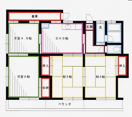 第2スカイコーポの間取り