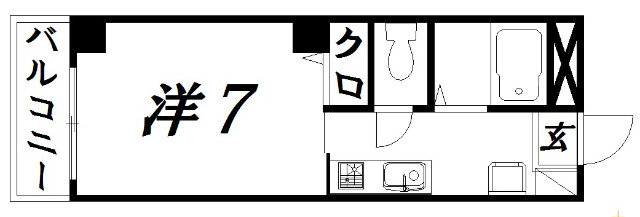 浜松市中央区中央のマンションの間取り