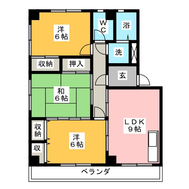 新栄マンションの間取り