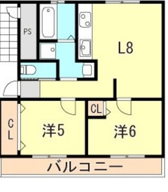 神戸市西区玉津町高津橋のマンションの間取り