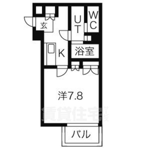 名古屋市昭和区台町のマンションの間取り