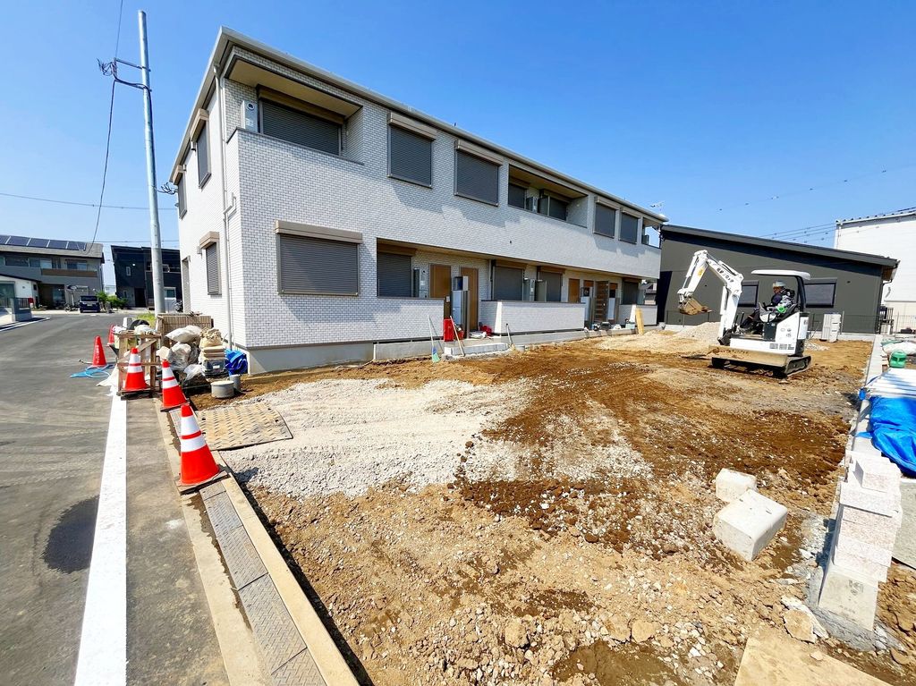 【平塚市大神のアパートの駐車場】