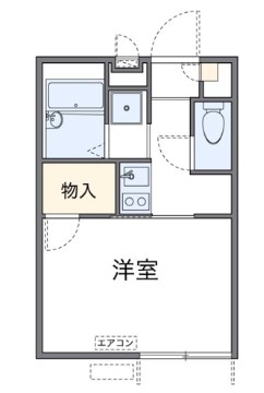 横浜市港北区篠原台町のアパートの間取り