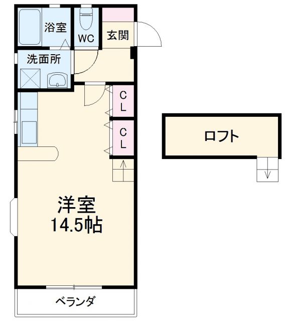 サニーフラット瑞穂の間取り