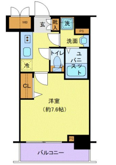 プレサンス新宿中落合メーディオの間取り