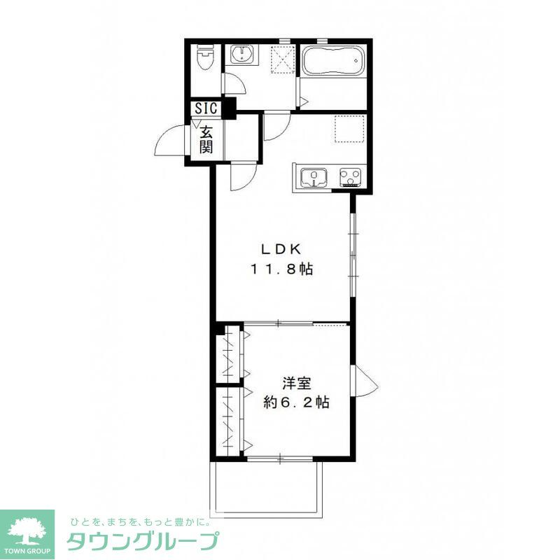 市川市塩焼のマンションの間取り