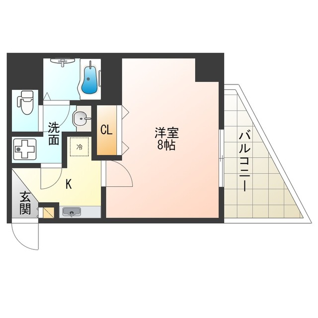 【大阪市西区本田のマンションの間取り】