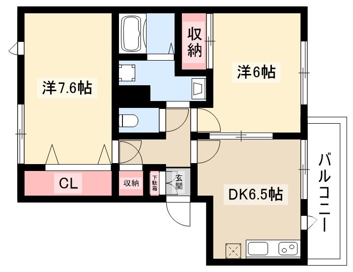 サンハウス横前の間取り