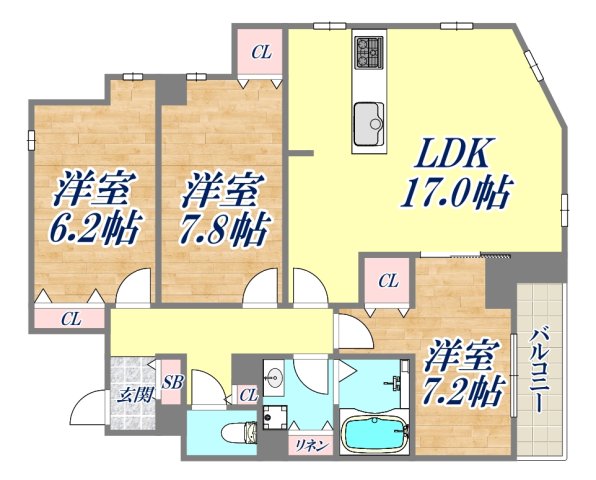 ミレーネ芦屋東山の間取り