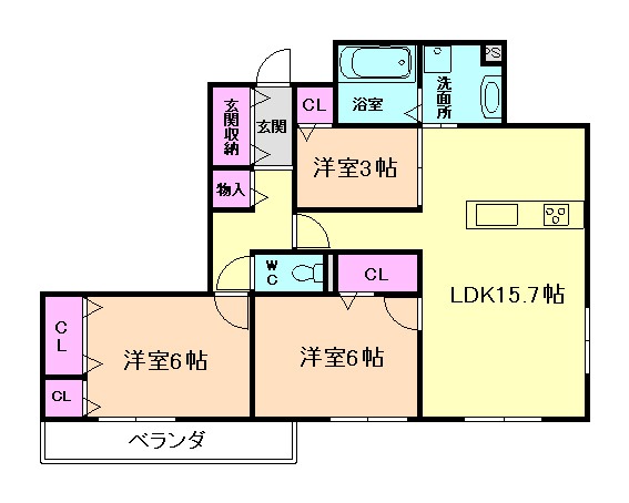 ラフィネの間取り