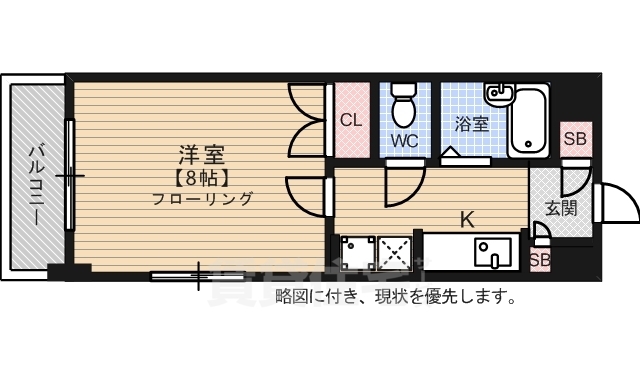 シティホーク博多の間取り