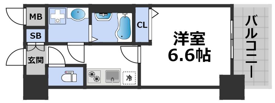 ベイサイドパークOSAKAサウスレジデンシスの間取り