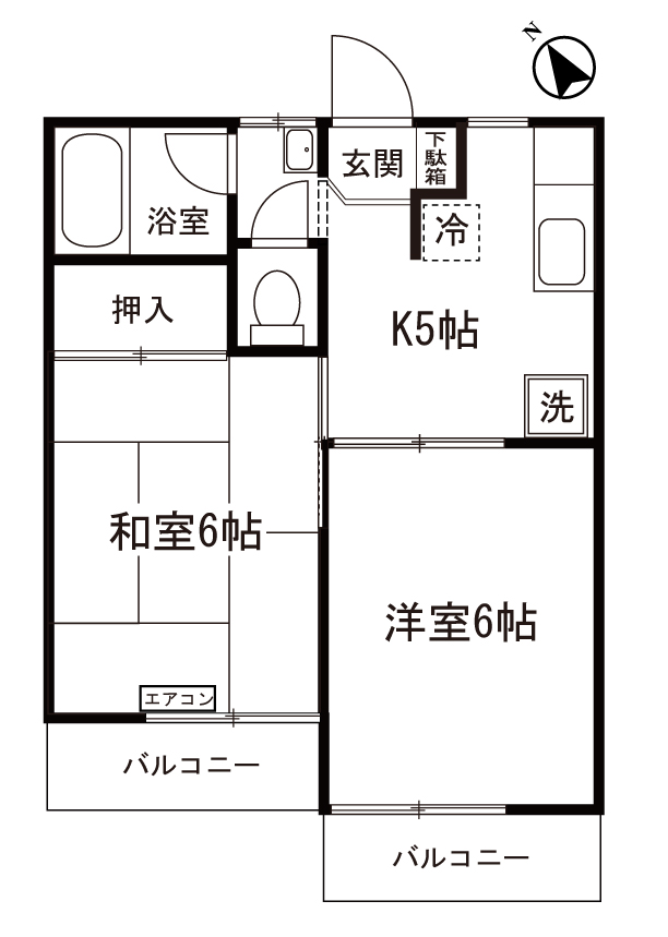 エルムハイム1の間取り