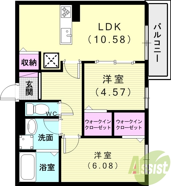 ル　リアン明石の間取り