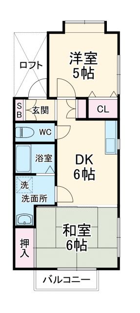 佐倉市上座のアパートの間取り