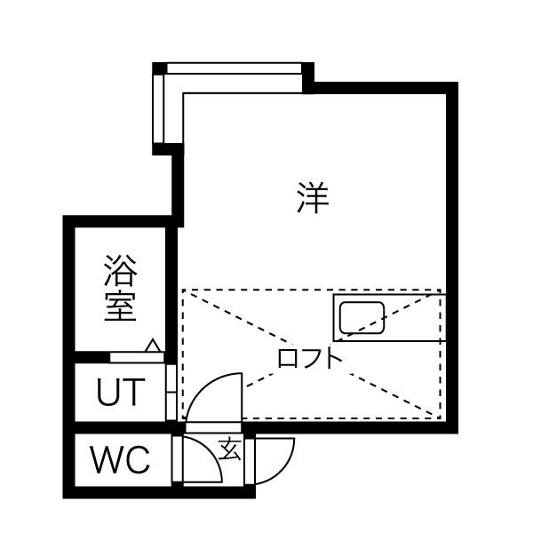 フレスノパーク月寒の間取り