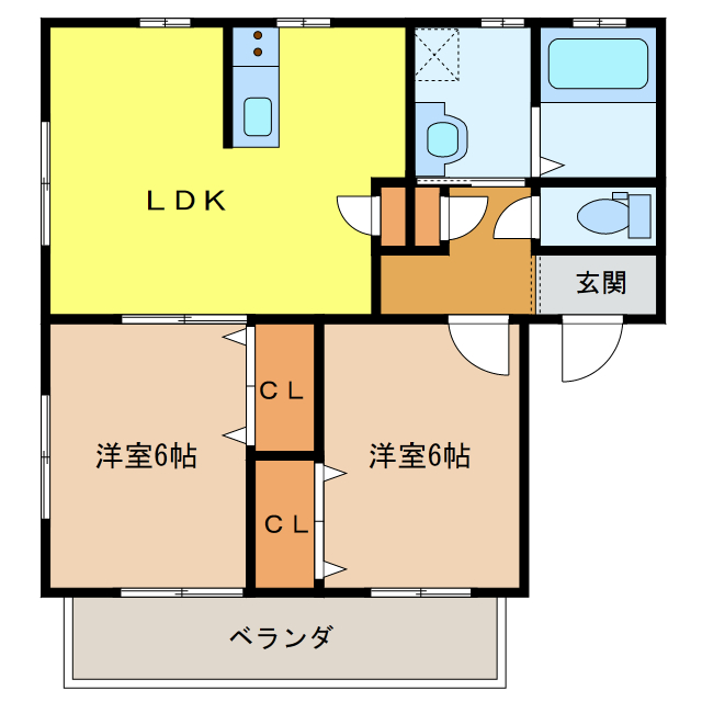 ルーレルハイムI・IIの間取り