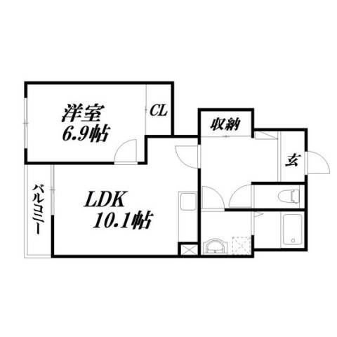 浜松市浜名区細江町三和のアパートの間取り