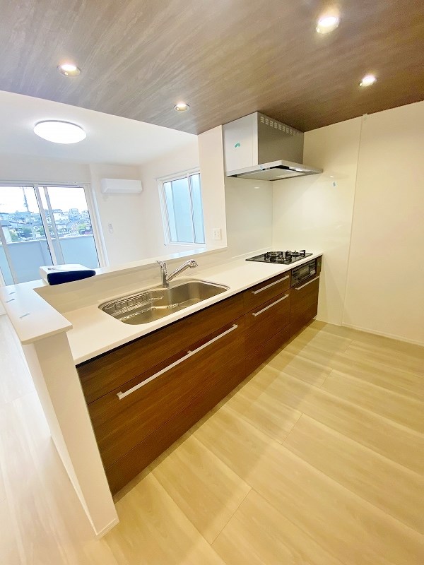 キッチン　★システムキッチングリル付き/3口コンロ★