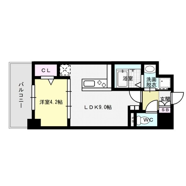 福岡市博多区那珂のマンションの間取り