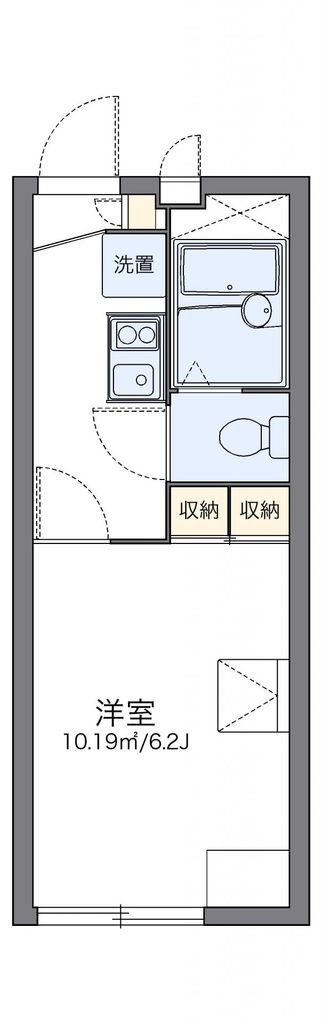 レオパレスマーブル代継の間取り