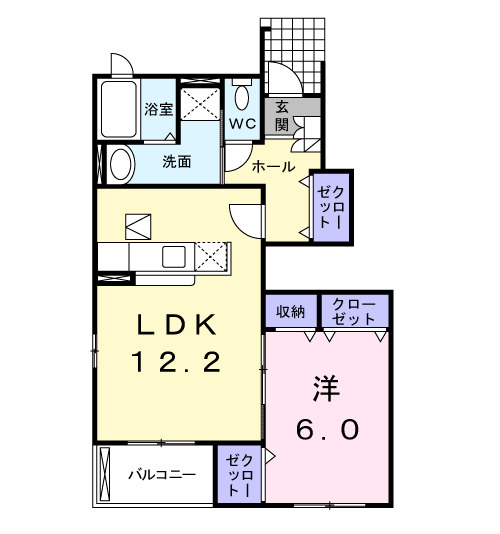 宮古市近内2丁目築18年の間取り