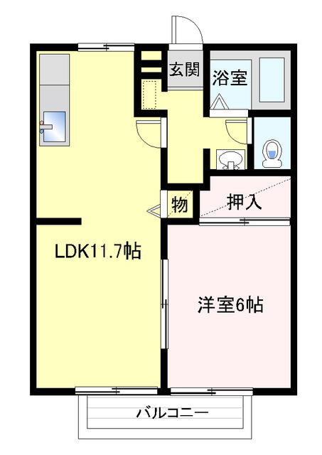 サンモール長沢Ｃの間取り