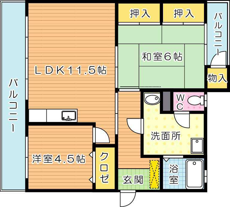 第2石打ビルの間取り