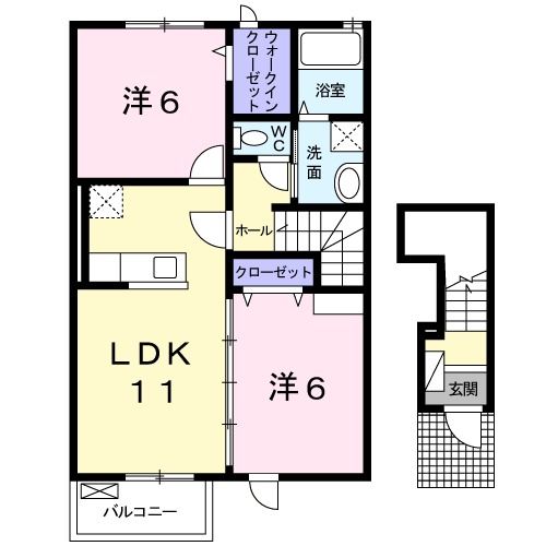 アミーチ　IVの間取り