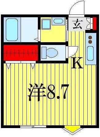 Aレガート千葉椿森B棟の間取り