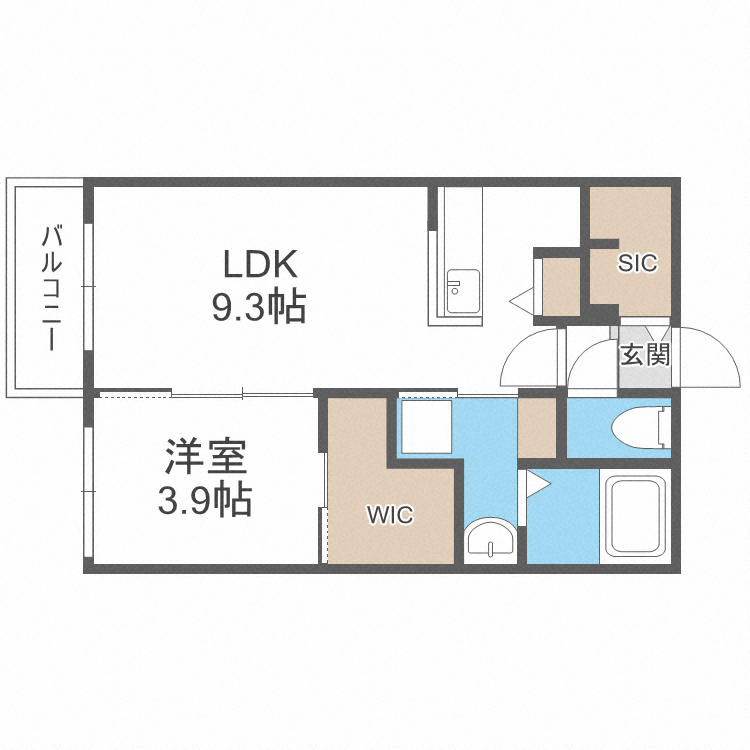 LIISA桑園の間取り