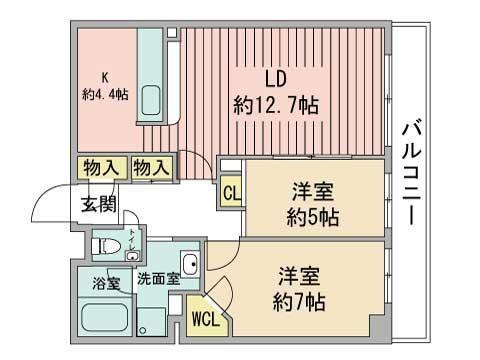 レジディア北２条イーストの間取り