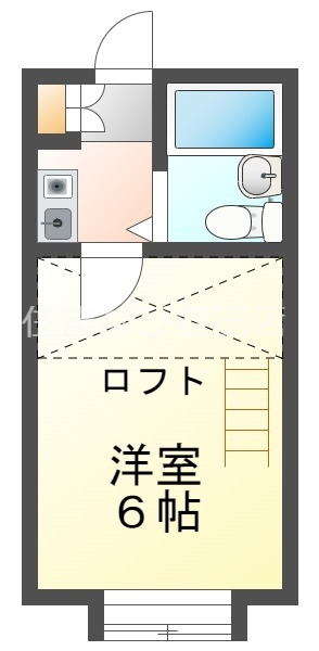 刈谷市井ケ谷町のアパートの間取り