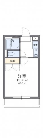 レオパレス二色の浜Ａの間取り