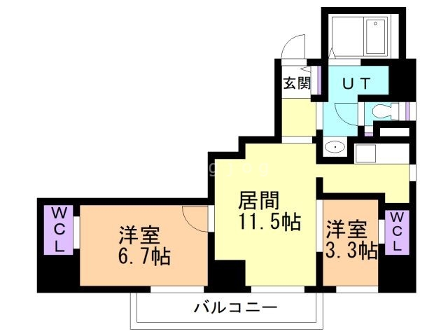 レガーロ札幌ステーションの間取り