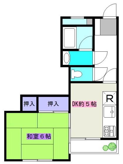 鎌倉市雪ノ下のマンションの間取り