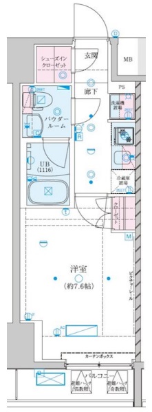 ジェノヴィア川崎VIIの間取り