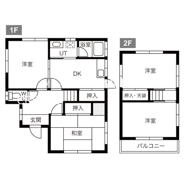 平岡町高畑戸建　2の間取り