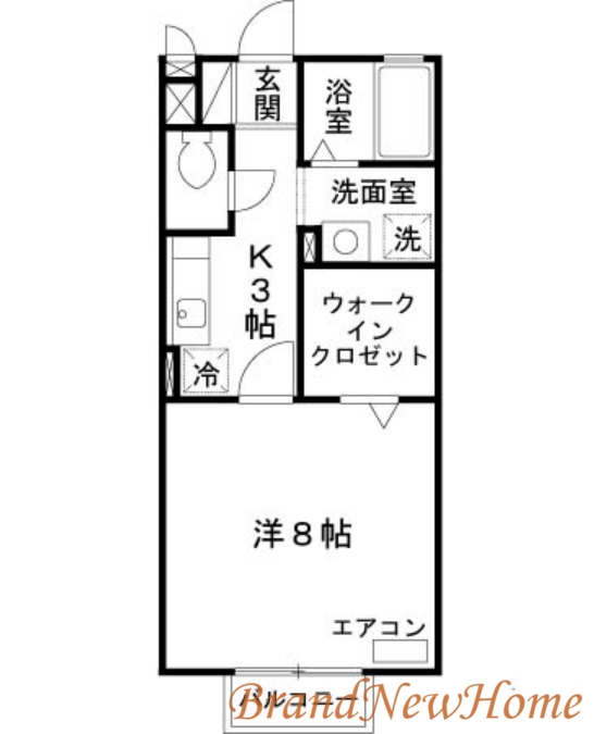 堺市北区百舌鳥西之町のアパートの間取り