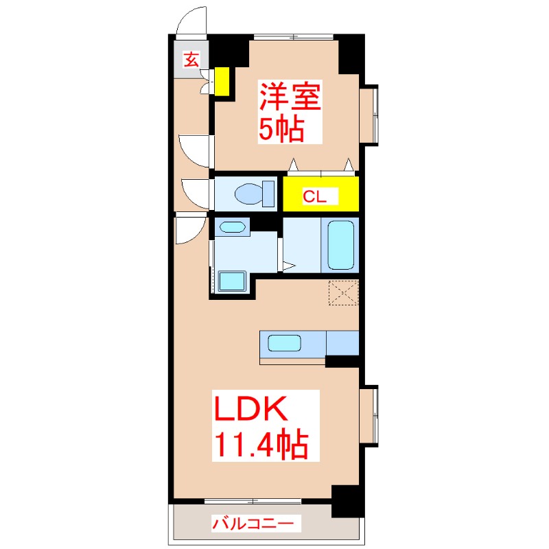 ベルメゾンＳの間取り