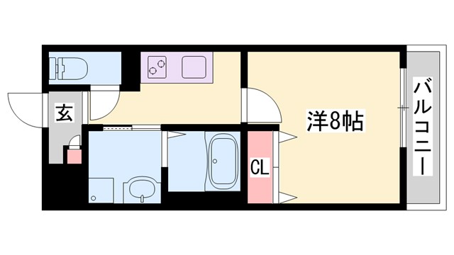 クローバー英賀保駅前の間取り