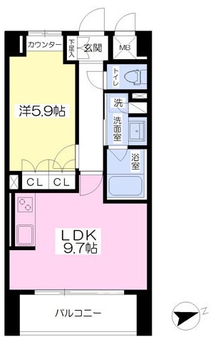 シティエール東梅田IIの間取り