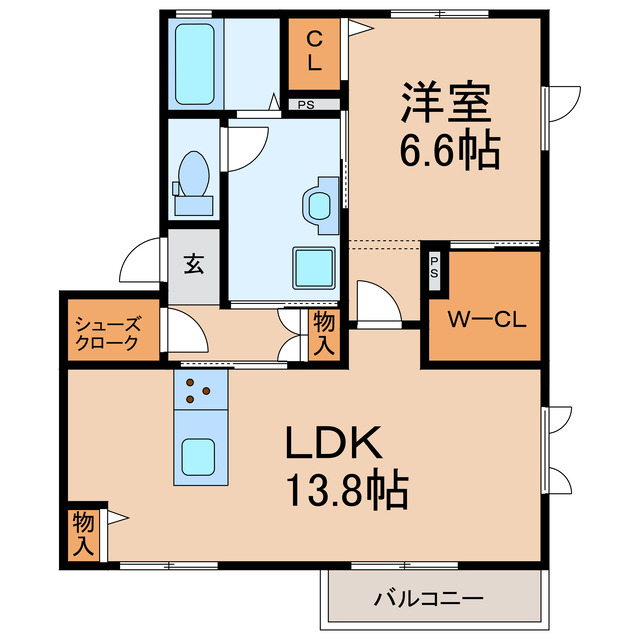 エバーグリーンCの間取り