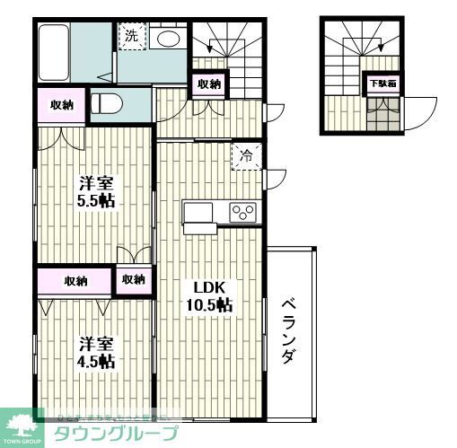 【小田原市酒匂のマンションの間取り】