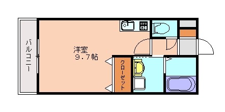 花見コーポの間取り