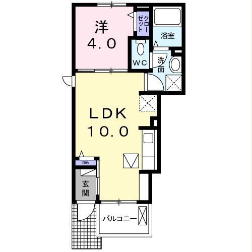 クラール南矢三の間取り